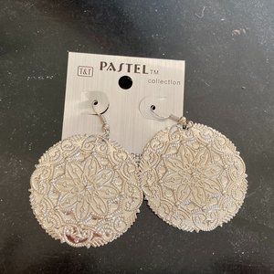 Silver Hammered Earrings